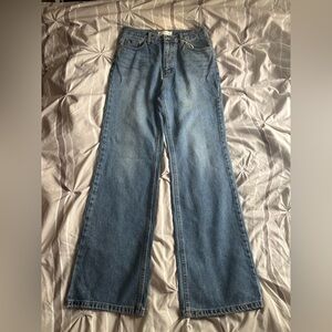 Premium wide denim pants